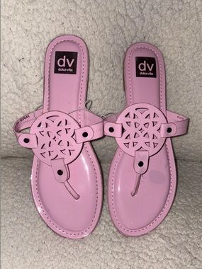 Dolce Vita DV Cotta Pink Sandals Size 10W NWOB MSRP $50